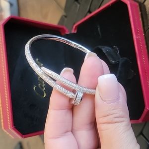 Chrome silver Bangle Bracelt